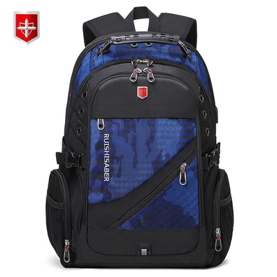USB Charging Men 17inch Laptop Backpack